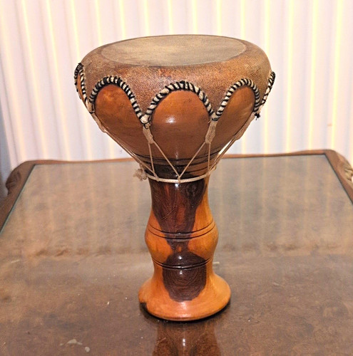 Hand carved wooden - hand, djembe