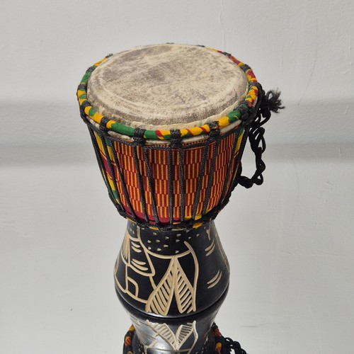 Colourful authentic djembe - colourful,