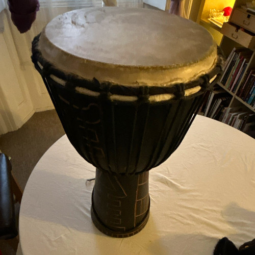Wooden djembe hand drum - djembe,