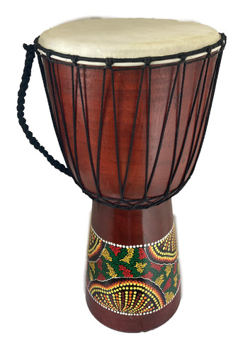 Hand painted djembe - hand,