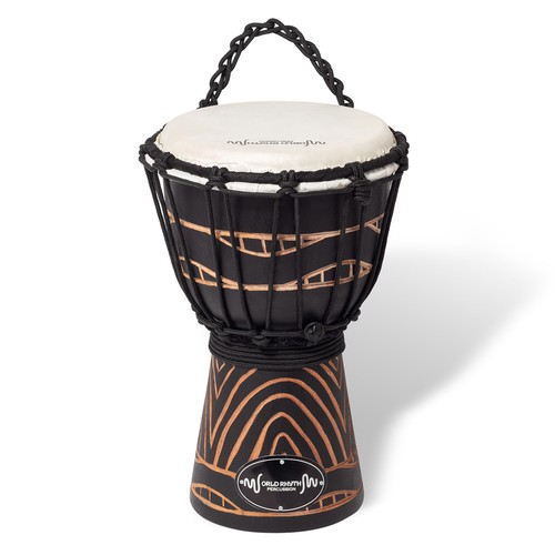 Djembe drum 30cm - hand, carved