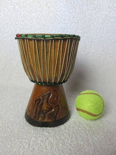 Djembe style carved wooden - djembe,