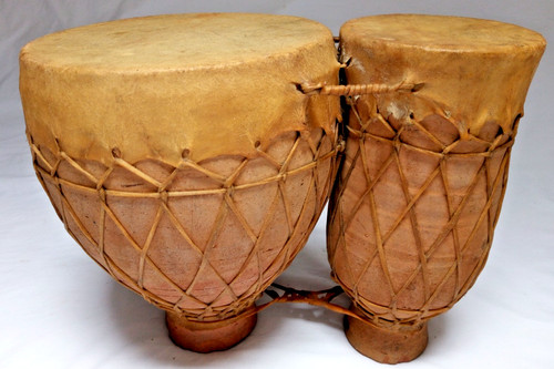 Vintage moroccan djembe double - vintage,