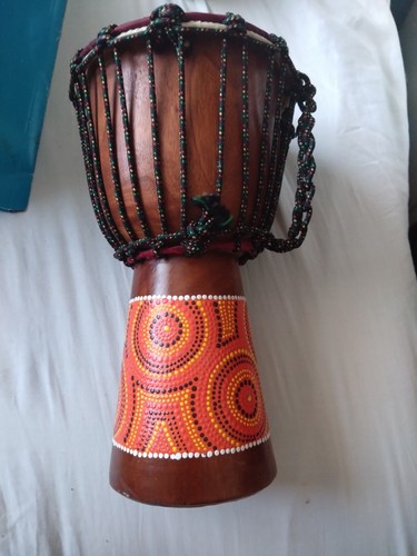 Rope tuned wooden djembe - rope-tuned,