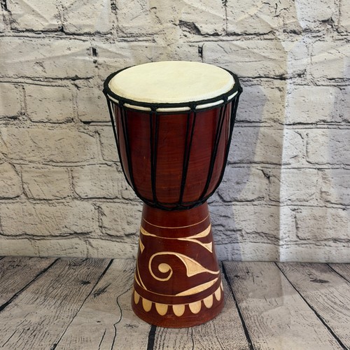 30cm carved djembe - carved,
