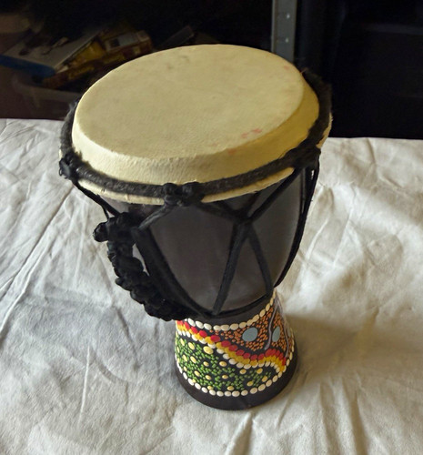 Desk size djembe hand drum - size,