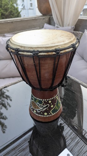 Hand carved djembe african - hand,