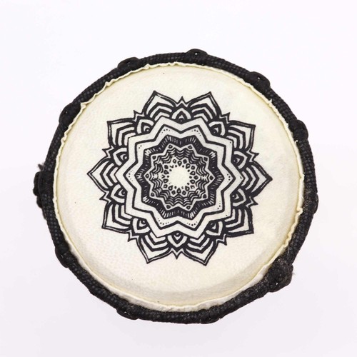 Mandala wide top djembe drum - djembe,