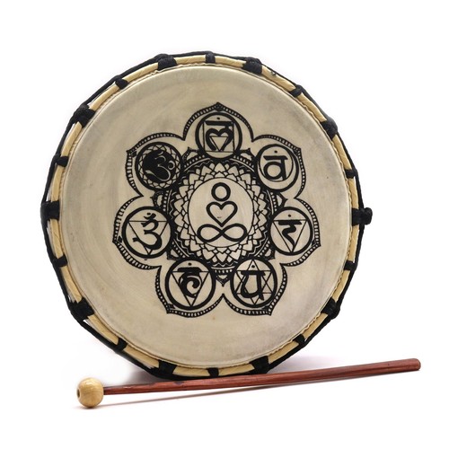 Chakra shamanic drum with - chakra,