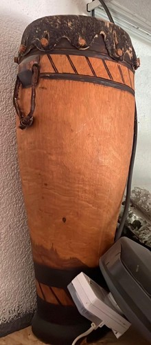 Djembe drum tapered wooden - djembe,