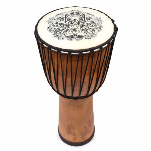 Hamsa wide top djembe drum - hamsa,
