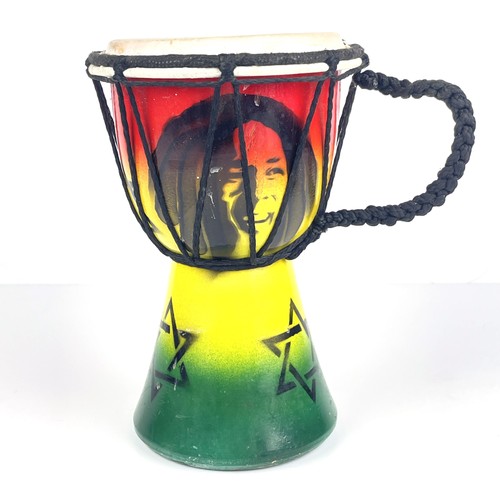 Hand painted bob marley mini - hand,