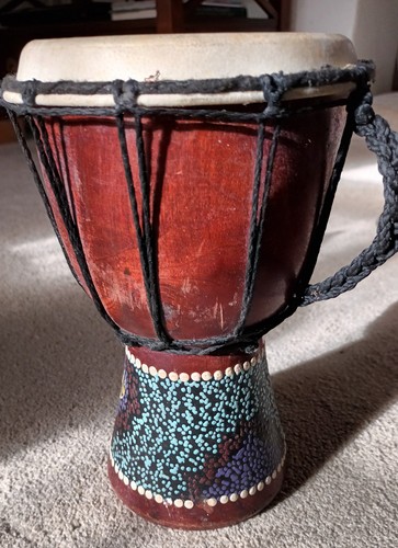 Small wooden djembe - small, hand