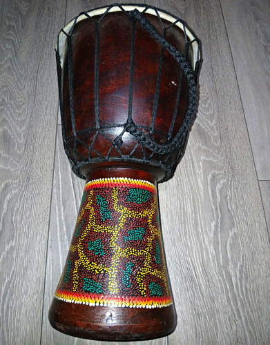 Wooden djembe drum in - drum, 8