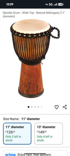 Rrp 150 djembe - £,
