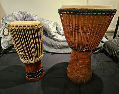 Set wooden djembe hand - of,
