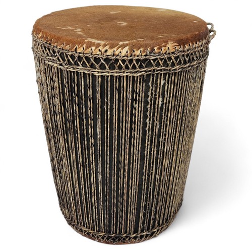 Large african djembe drum - african, hand