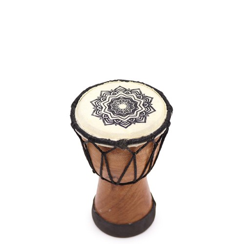 Mandala wide top djembe drum - top,